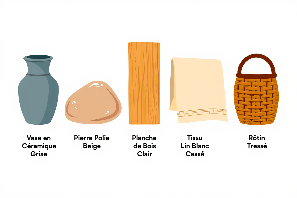 Matériaux naturels pour décoration moderne