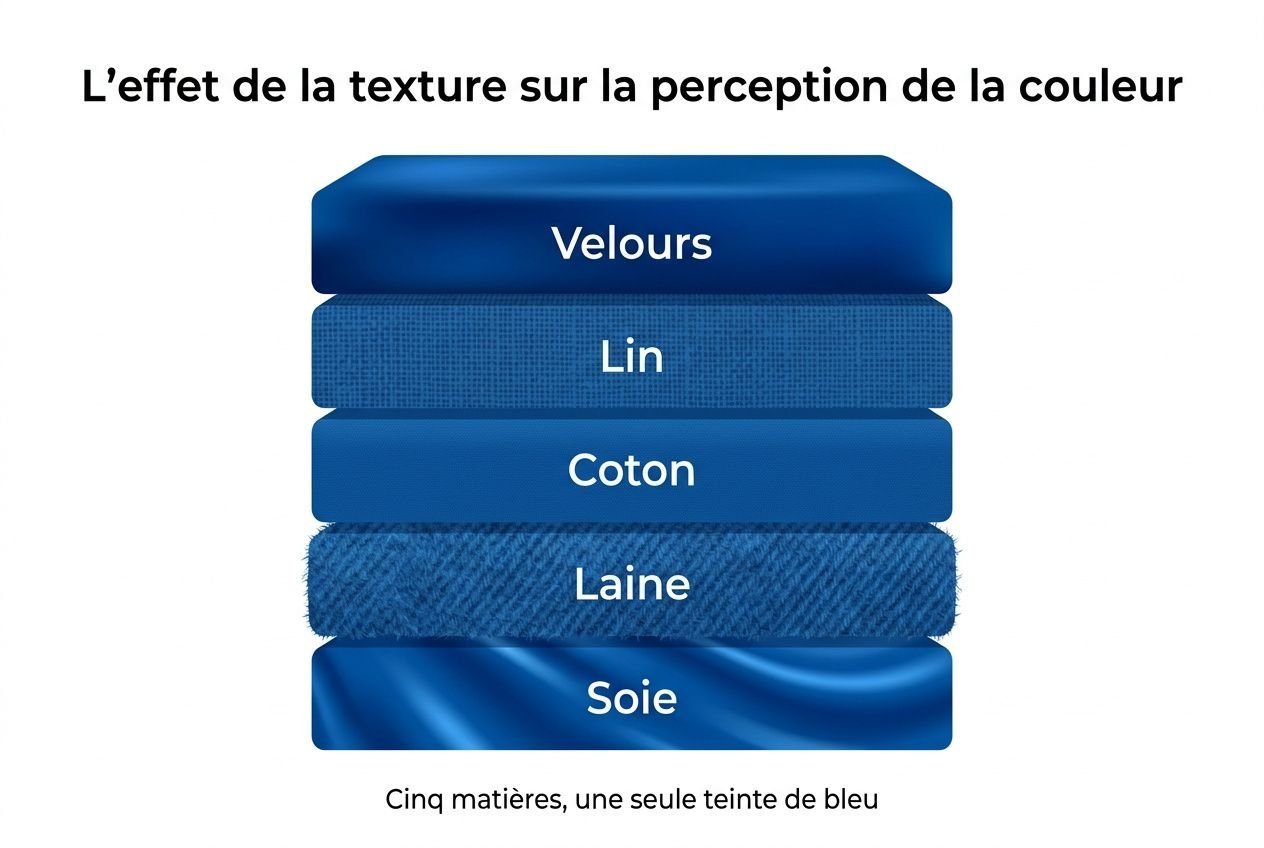 Textures et matières même couleur